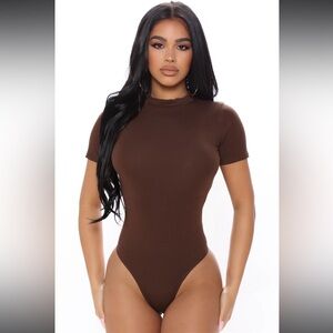 Fashion Nova Chocolate Bodysuit